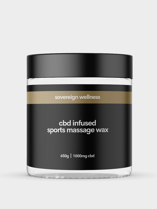 Premium CBD Infused Sports Massage Wax - Elevate Athletic Recovery with Natural Cannabidiol and Therapeutic Massage Blend